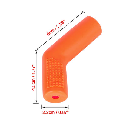 Orange Gear Shift Shifter Protector Cover Cylindrical Anti Slip for Motorcycle