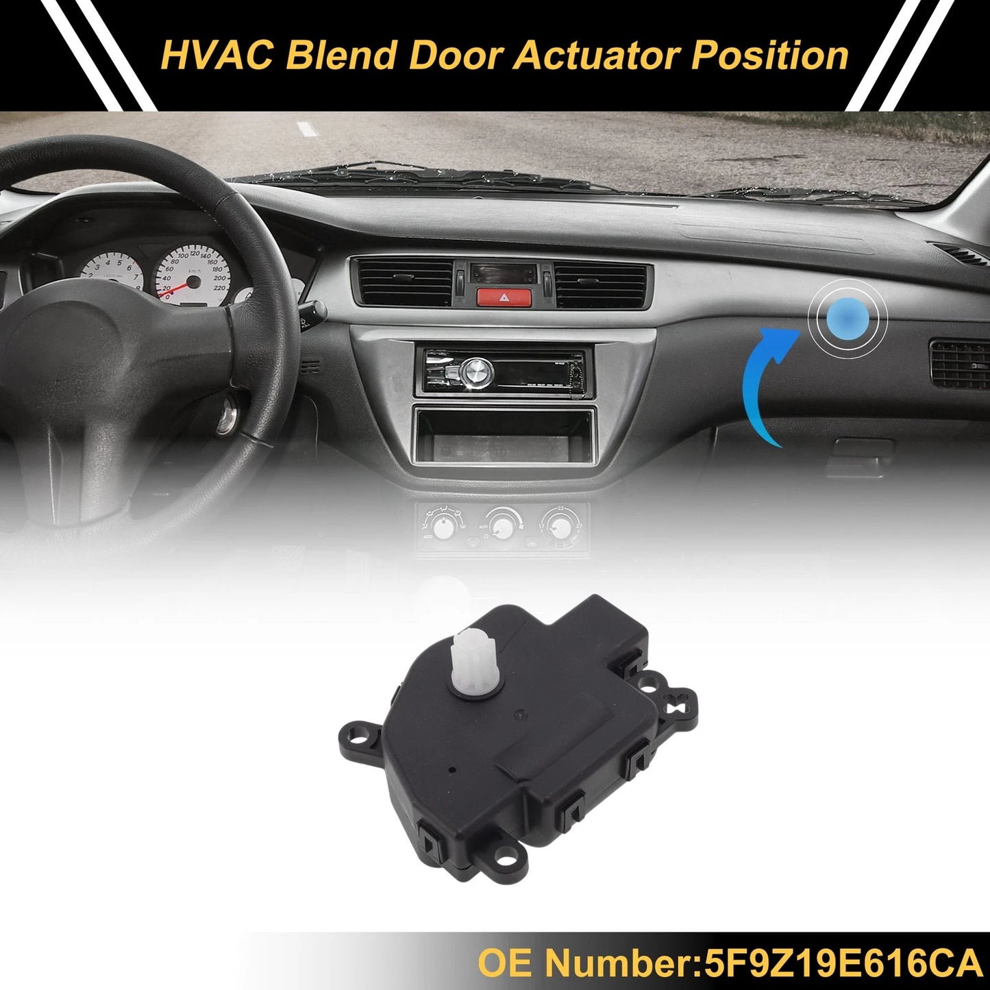 HVAC Heater Blend Door Actuator for Ford Freestyle (2005-2007)