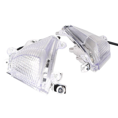 Clear Front Turn Signal Lens Covers for Kawasaki Ninja ZX10R (2004-2005)