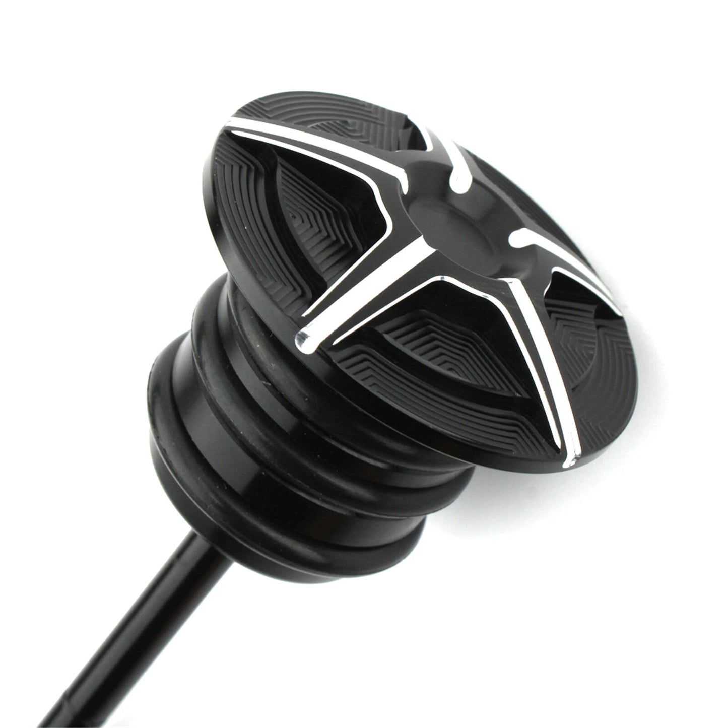 Transmission Oil Dipstick Fill Plug for Harley Softail  1 x Black
