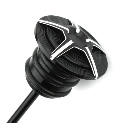 Transmission Oil Dipstick Fill Plug for Harley Softail  1 x Black