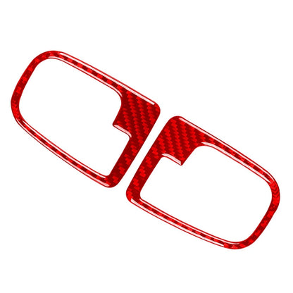 Carbon Fiber Red Interior Door Handle Cover Trim for BMW 3 Series (1991-1999)