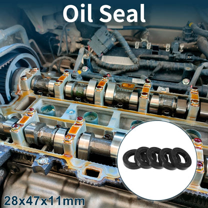 Oil Seal 28x47x11mm NBR Rubber Seal Ring 5Pcs for Make Model
