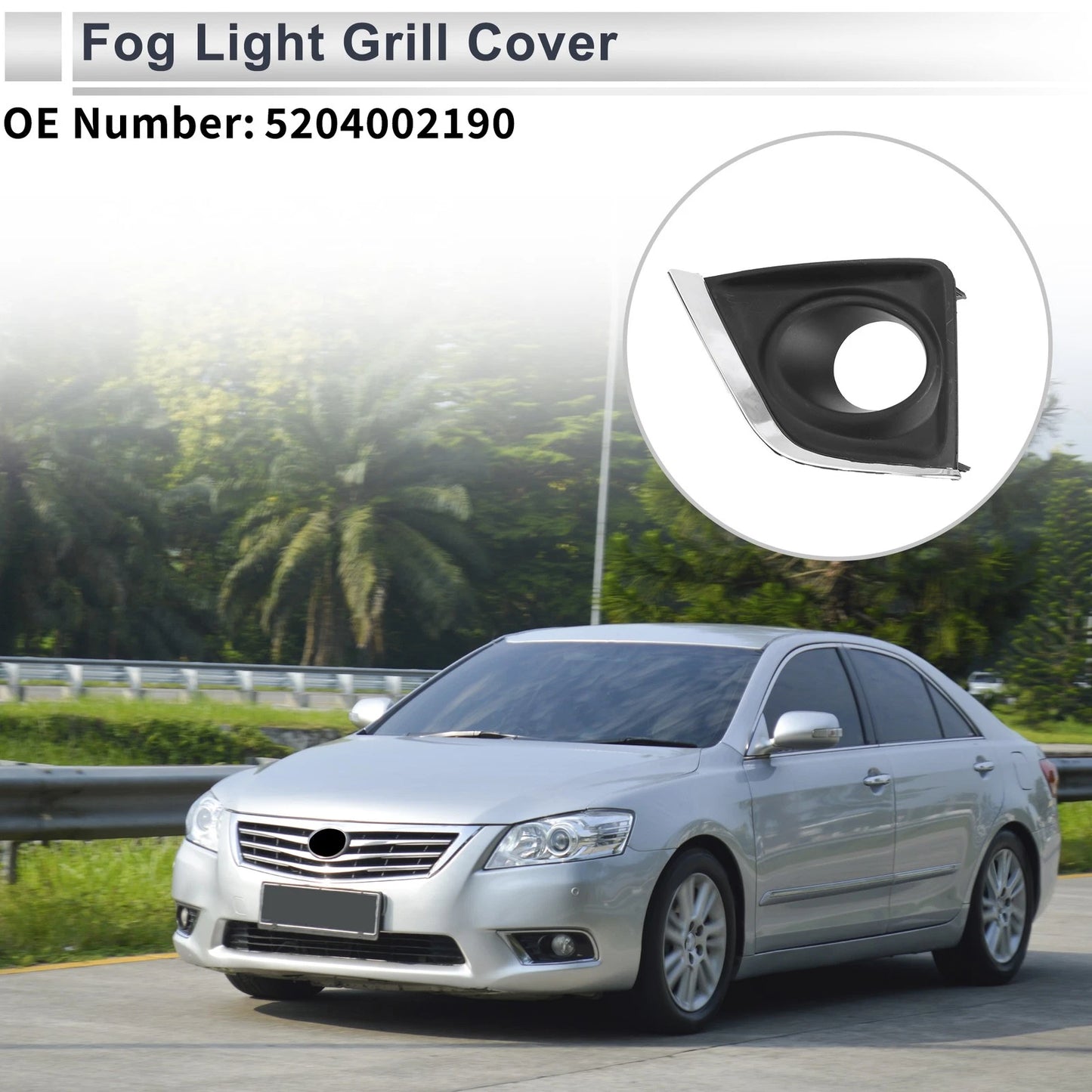 Front Left Fog Light Grill for Toyota Corolla (2014-2017)