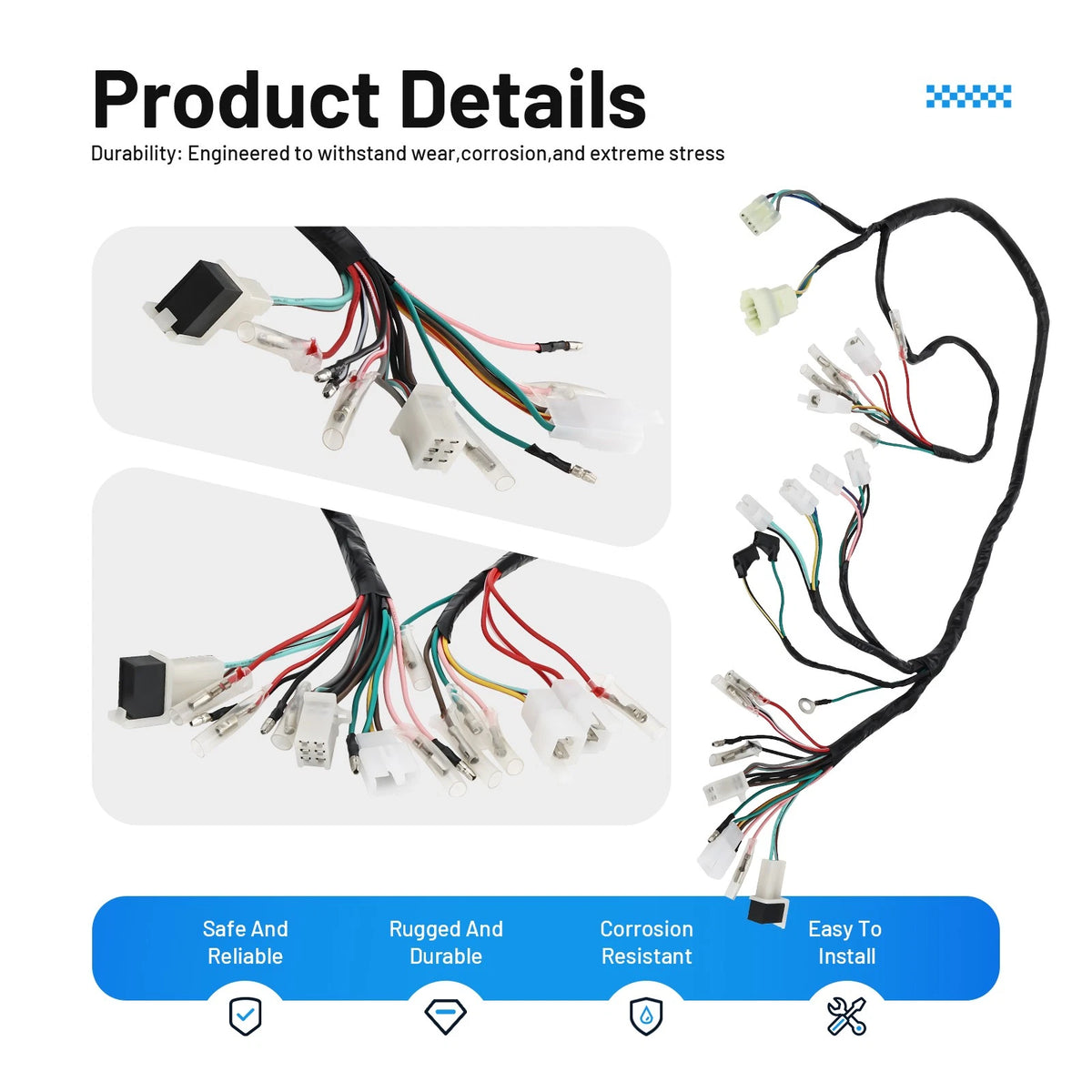 Wire Harness Wiring Loom for Honda FourTrax 300 TRX300 2x4 (1994–1997)