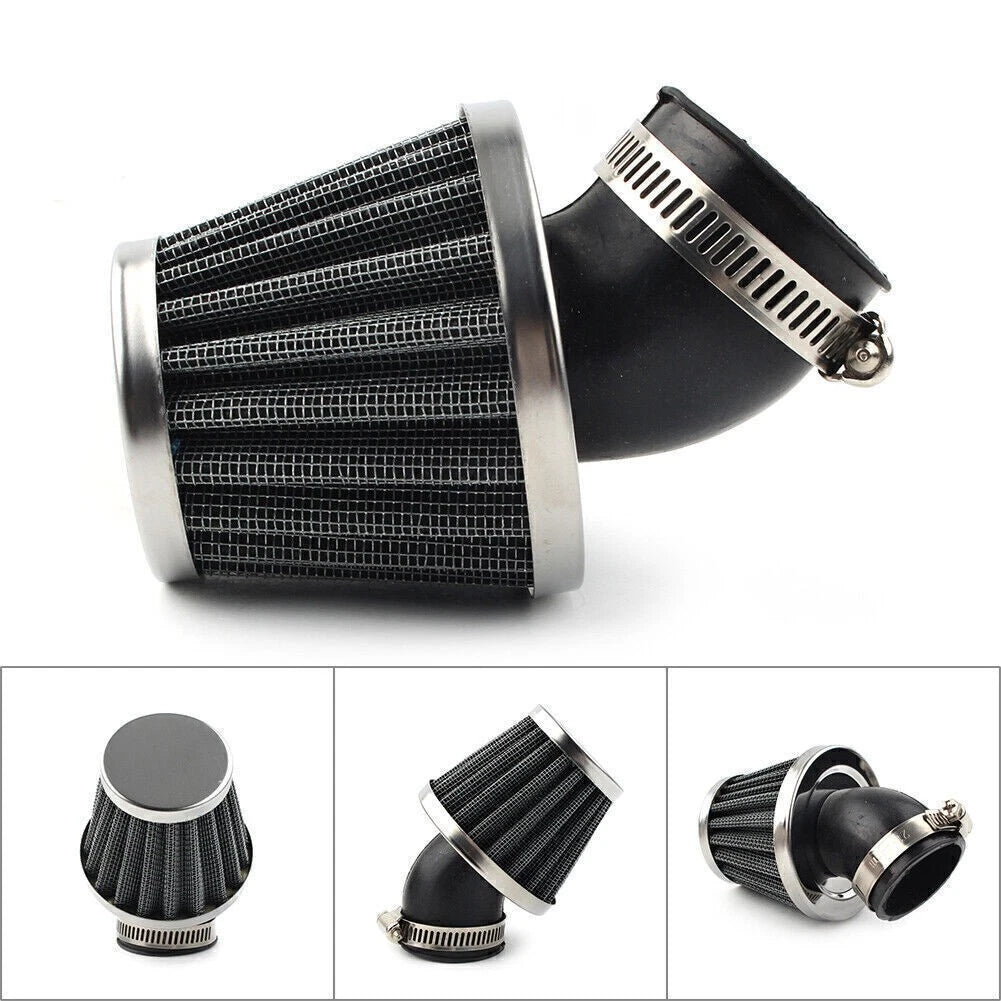 38mm Bent Neck Air Filter for Dirt Pit Bike ATV Quad GY6 Moped Scooter