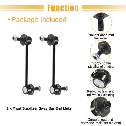 2 x Front Stabilizer Sway Bar End Links for Ford Fusion (2011-2012)