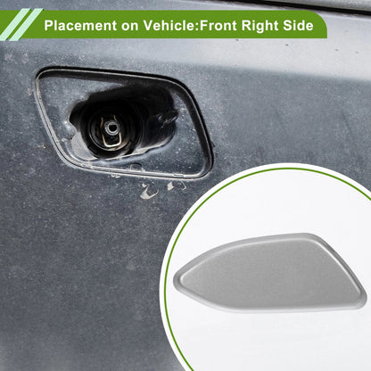 Front Right Washer Nozzle Cover for Toyota Rav4 (2010-2012) Silver Tone