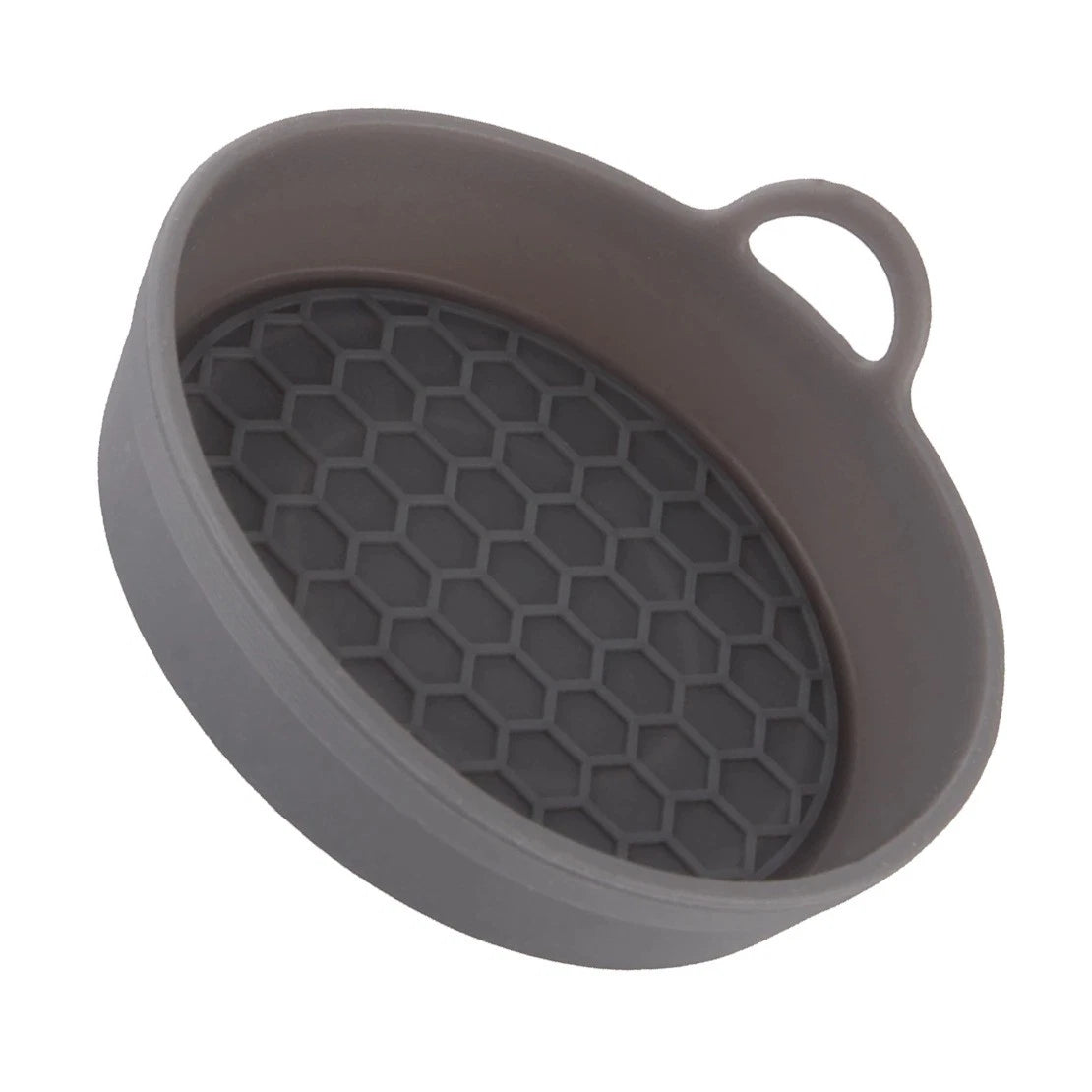 Grey Silicone Car Cup Holder Insert Anti-Slip Mat Pad 7cm