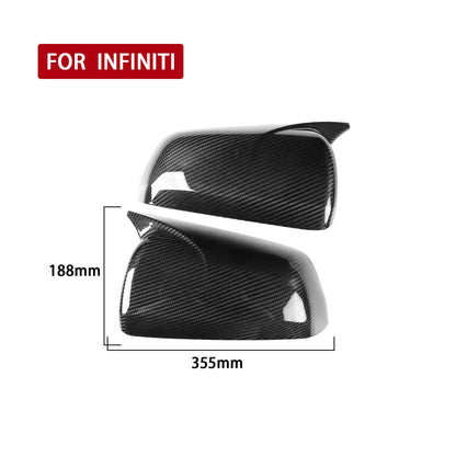 Carbon Fiber Side Mirror Covers for Mitsubishi Lancer X10 (2008-2012)