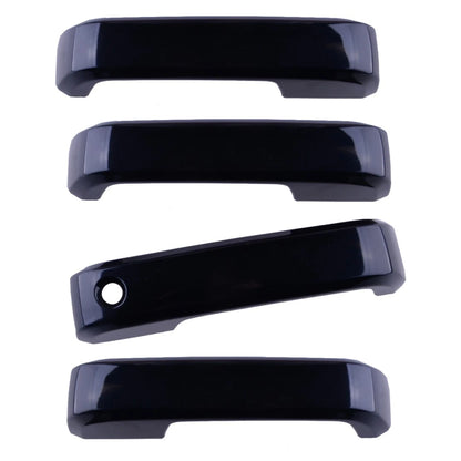 4 x Gloss Black Exterior Door Handle Covers for Ford F150 (2015-2020)