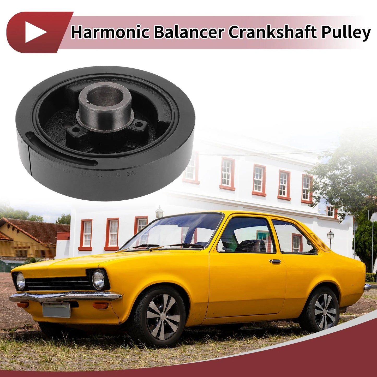 Harmonic Balancer Crankshaft Pulley for Chevrolet C2500 (1991-1993)