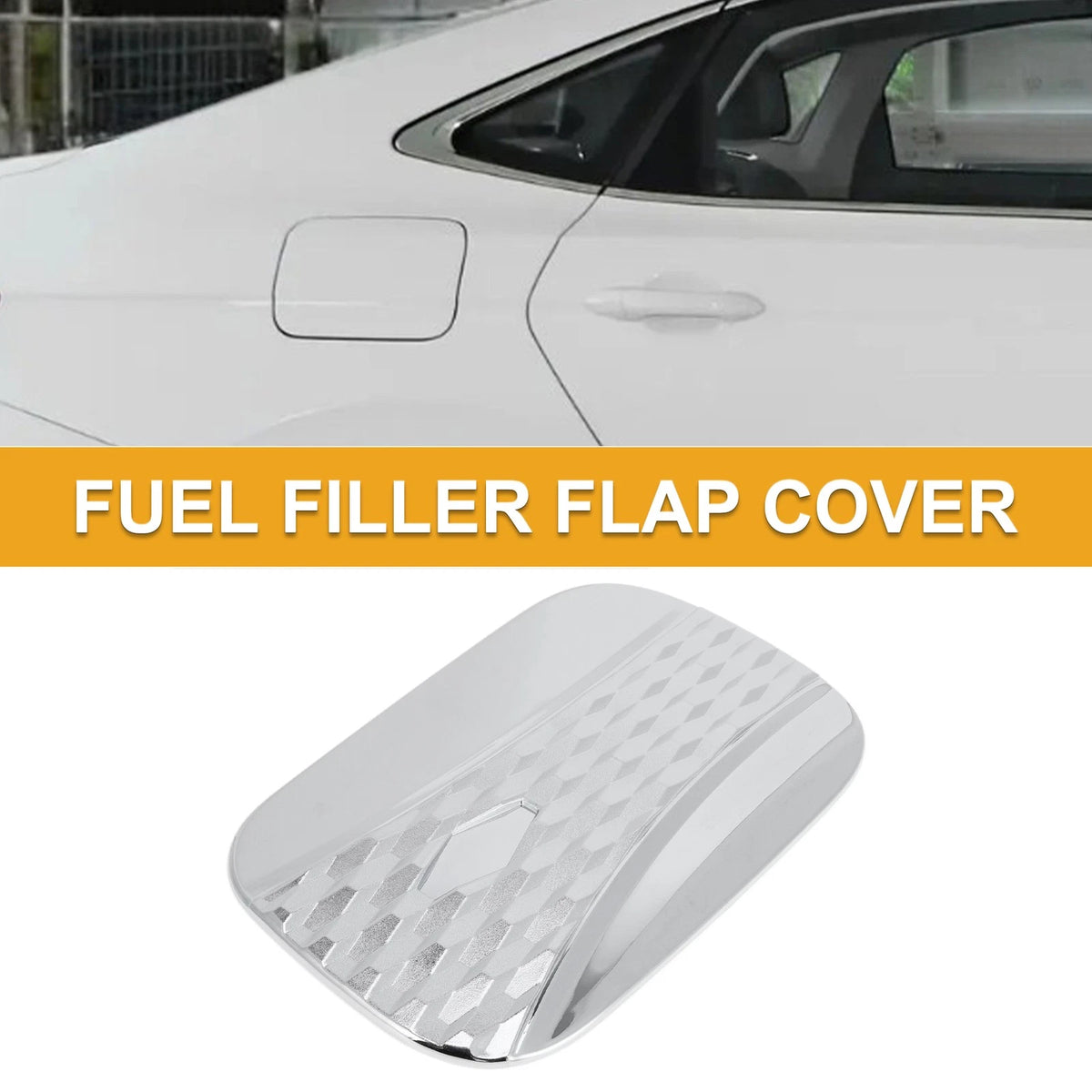 Fuel Tank Door Cap for Kia Carnival 2020-2025 Chrome Silver Tone