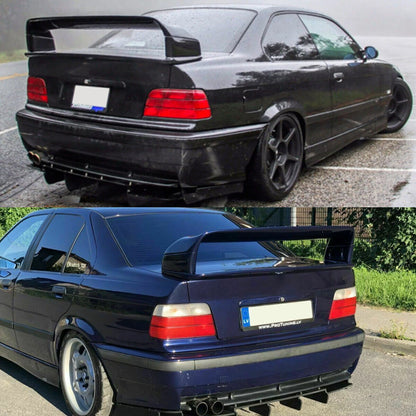 Rear Trunk Spoiler Wing LTW GT Style Glossy Black for BMW 3 Series E36 (1992-1999)