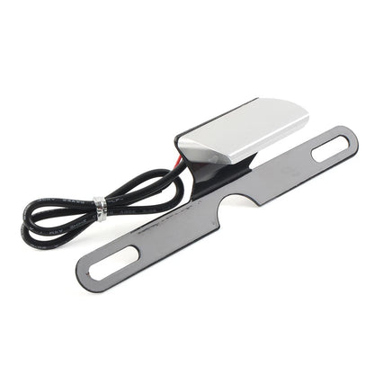 LED Brake Tail Light License Plate Mount Holder for Motorcycle Silver