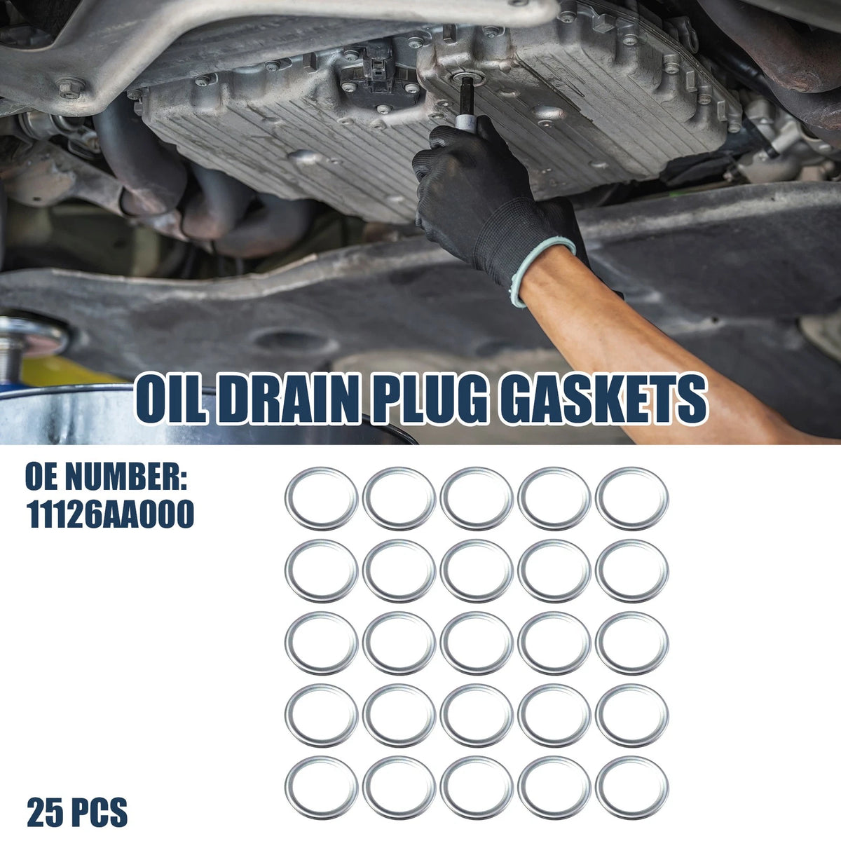25 x Oil Drain Plug Gaskets 20mm ID for Subaru Baja (2003-2006)