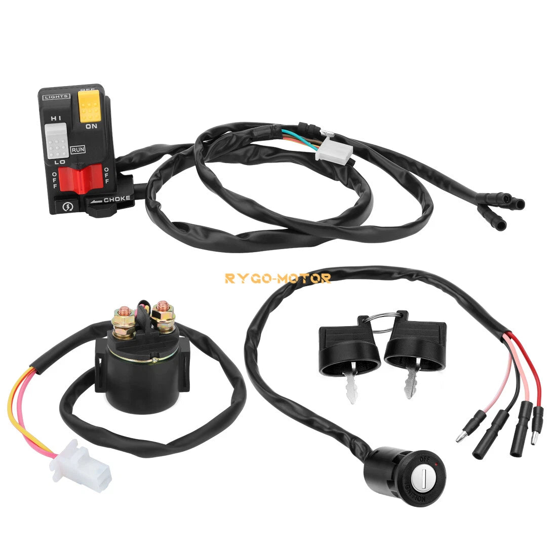 Handlebar Key Starter Relay for Honda FourTrax 300 TRX300/300FW (1990–1995)