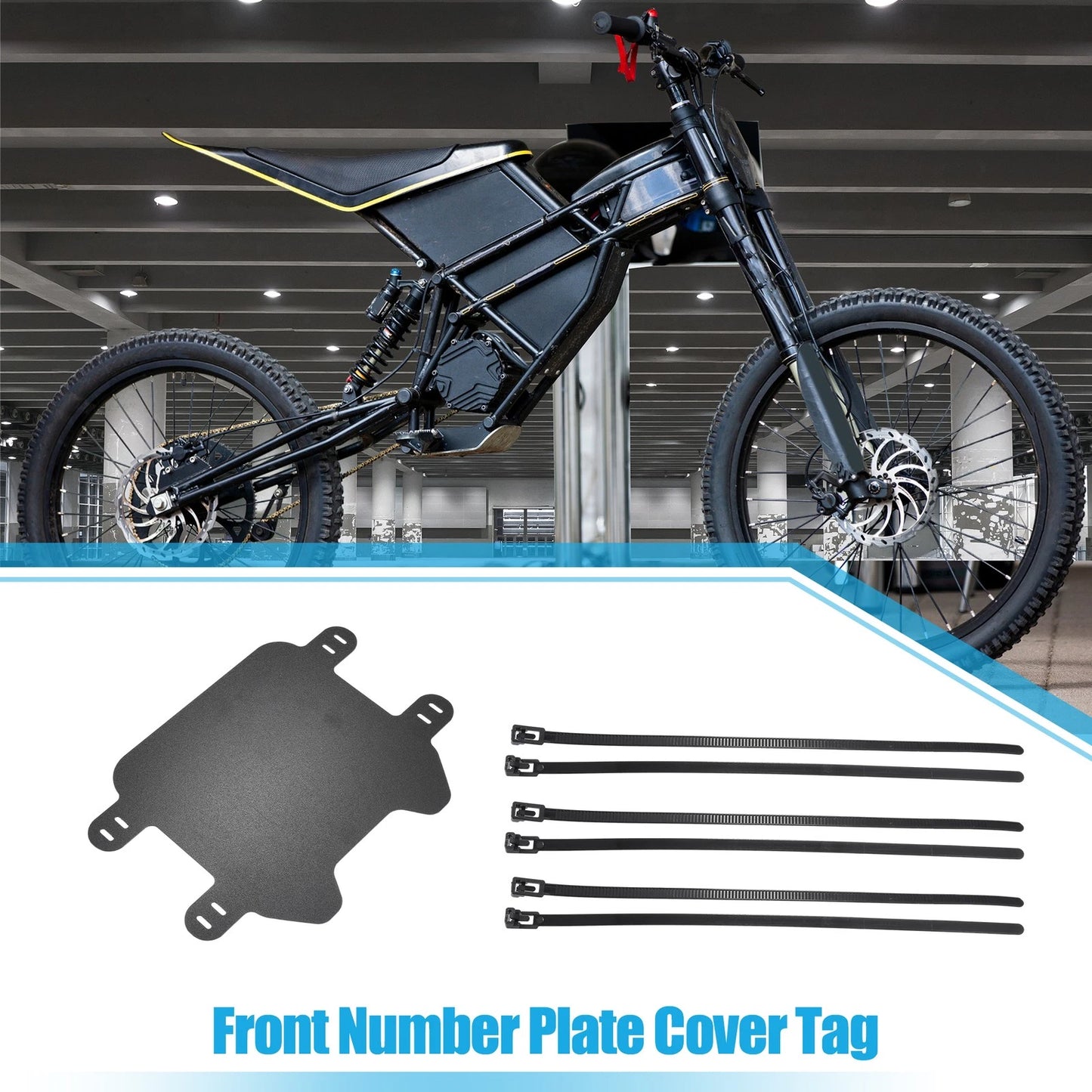 1 Set Front Number Plate Cover Tag for Light Bee Surron Electric Dirt Bike