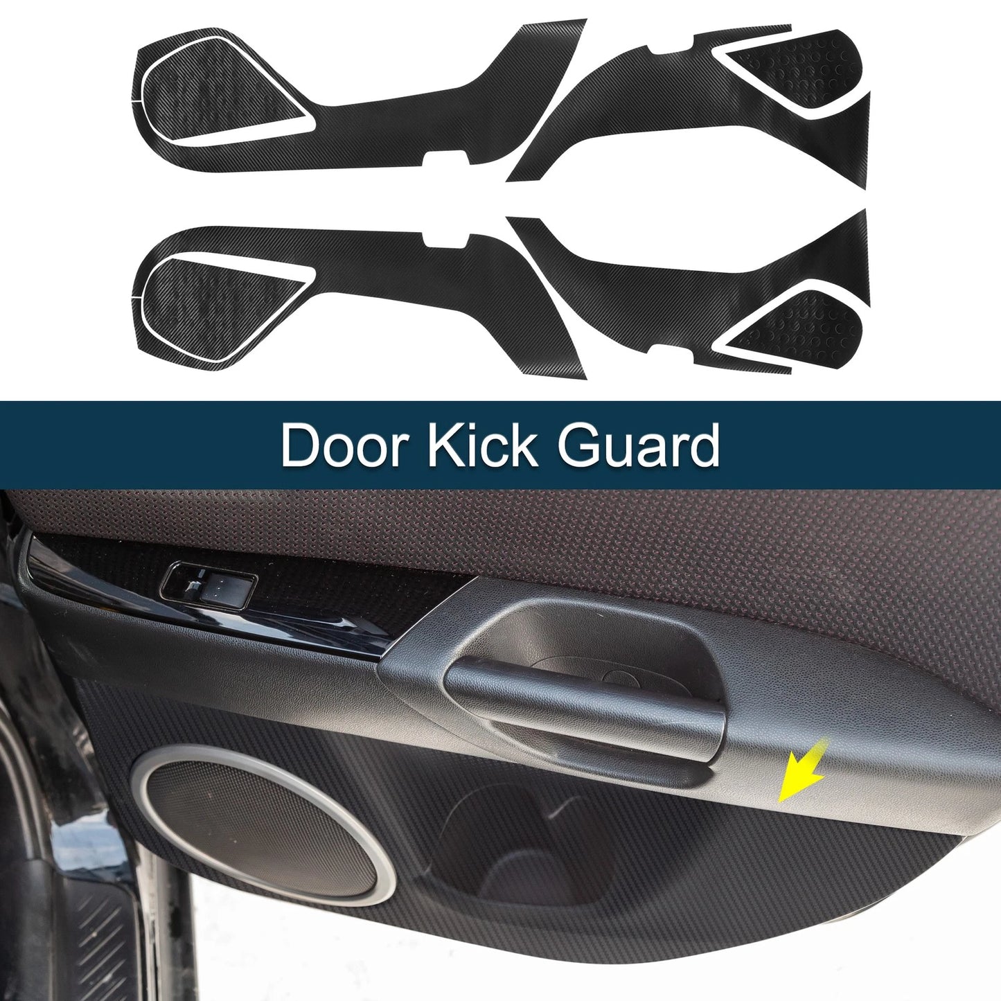 Door Kick Guard Black for Mazda Atenza (1 Set)