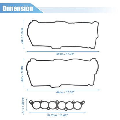 Set Engine Head Gasket Valve Cover Gasket for Toyota 4Runner 3.4L (1996–2002)