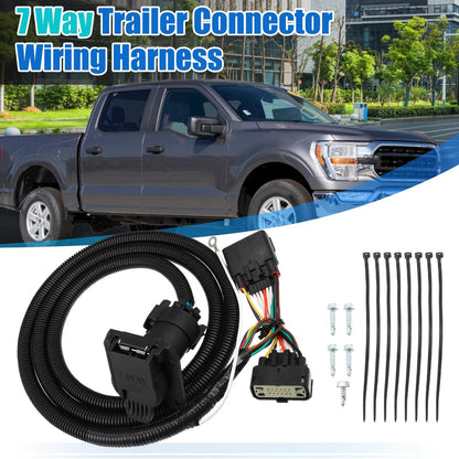 7 Pin Trailer Wiring Connector Harness for Ford F-150 (2015-2020)