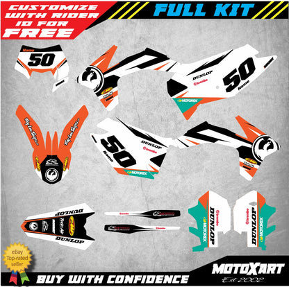 KTM EXC Custom Graphics Kit UNITY Decals Stickers (2012-2013)
