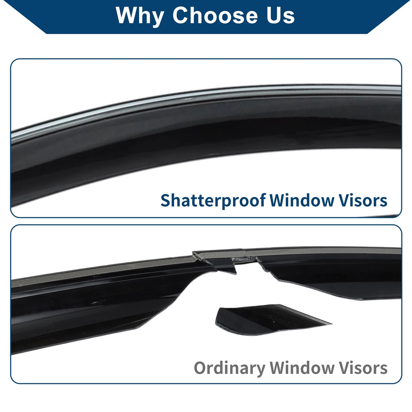 Window Deflectors for Honda Fit Side Vent Visors (2015-2020) 1 Set
