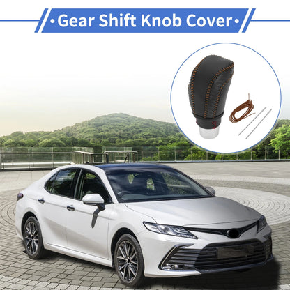 Black Carbon Fiber Gear Shift Knob Cover for Toyota Camry (2018-2023)