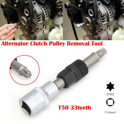 Clutch Pulley Removal Tool for Car Accessory Alternator Black Silver