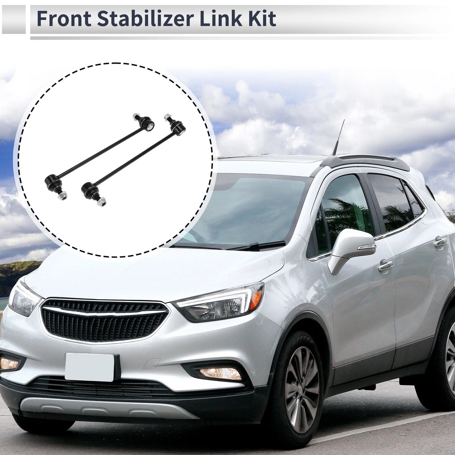Front Stabilizer Bar Links 2 x for Buick Encore (2013–2019)