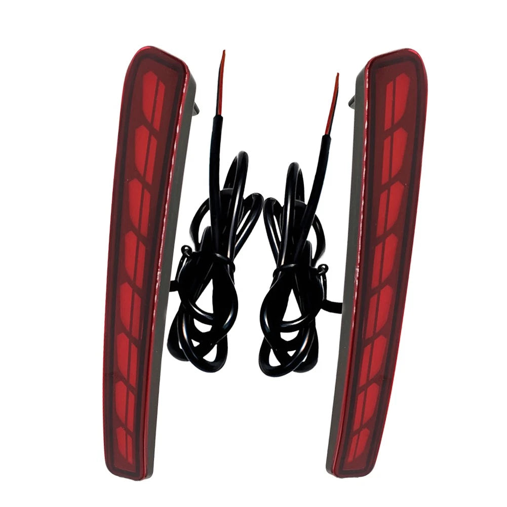 Red Lens LED Rear Bumper Reflector Lights for Toyota Corolla