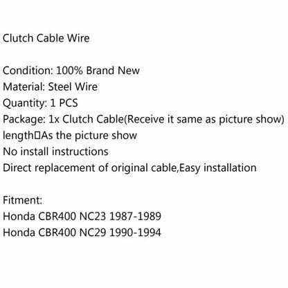 Clutch Cable for Honda CBR400 NC23 (1987-1989), CBR400 NC29 (1990-1994)