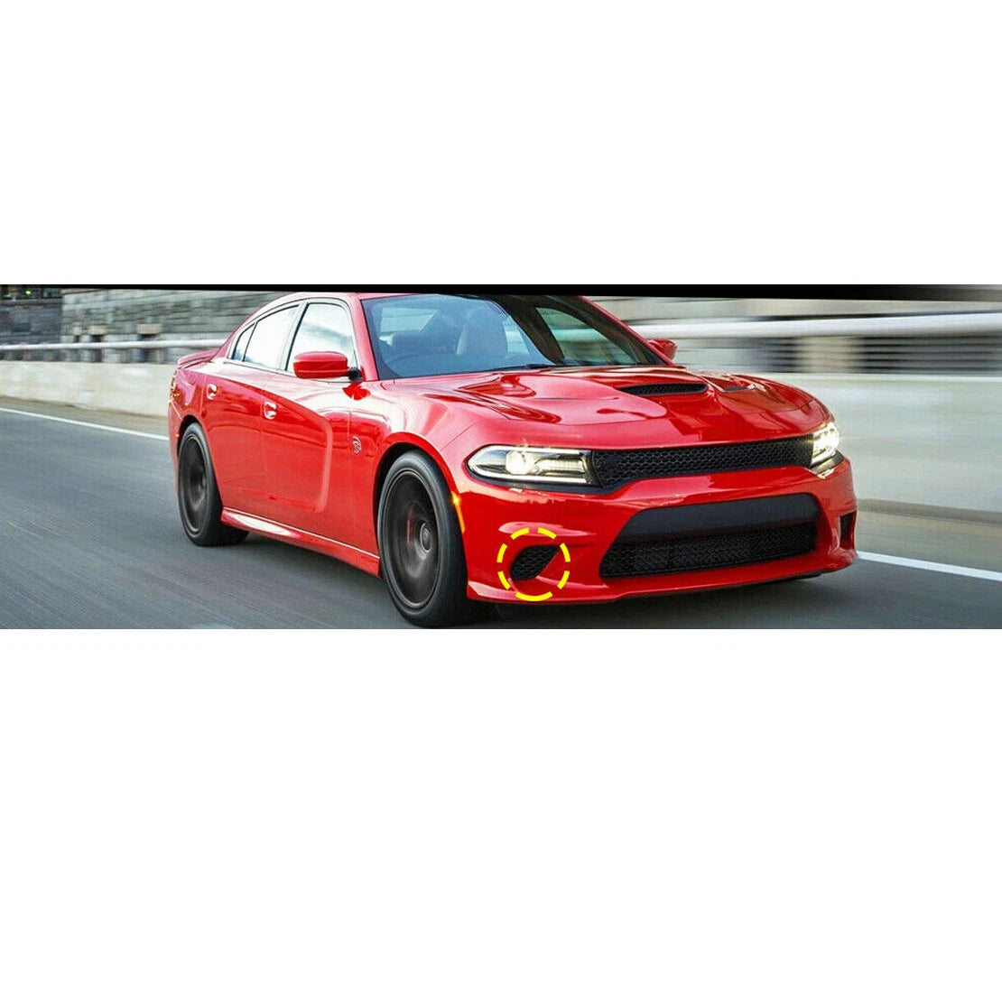 Right Front Fog Light Cover Grille for Dodge Charger (2015-2018)