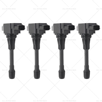 4 x Ignition Coils for Nissan X-Trail, Dualis, Altima, Navara (2001-2023)