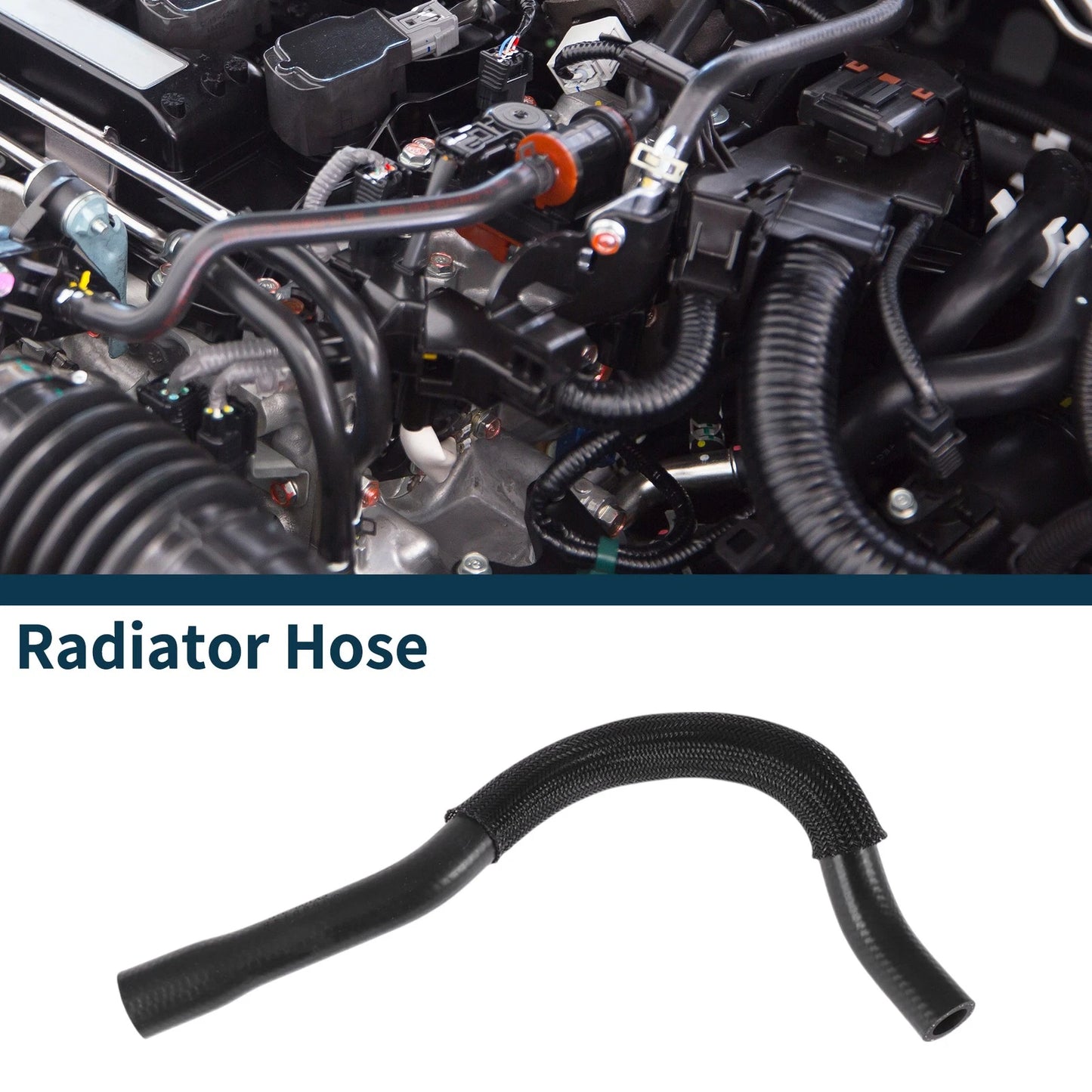 Radiator Hose Coolant Pipe for Volvo V50 (2012) - Rubber Black 1 Pcs