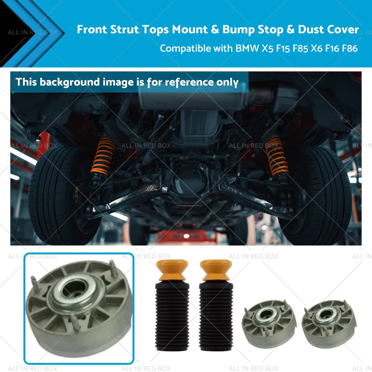 Front Strut Top Mounts & Dust Covers for BMW X5 F15 F85 (2014-2020)