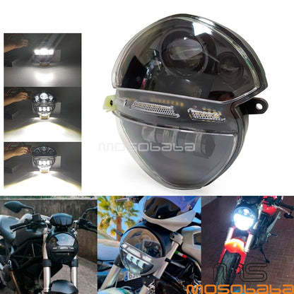 LED Headlight for Ducati Monster 695 696 795 796 1100 1100S EVO (2006-2015)
