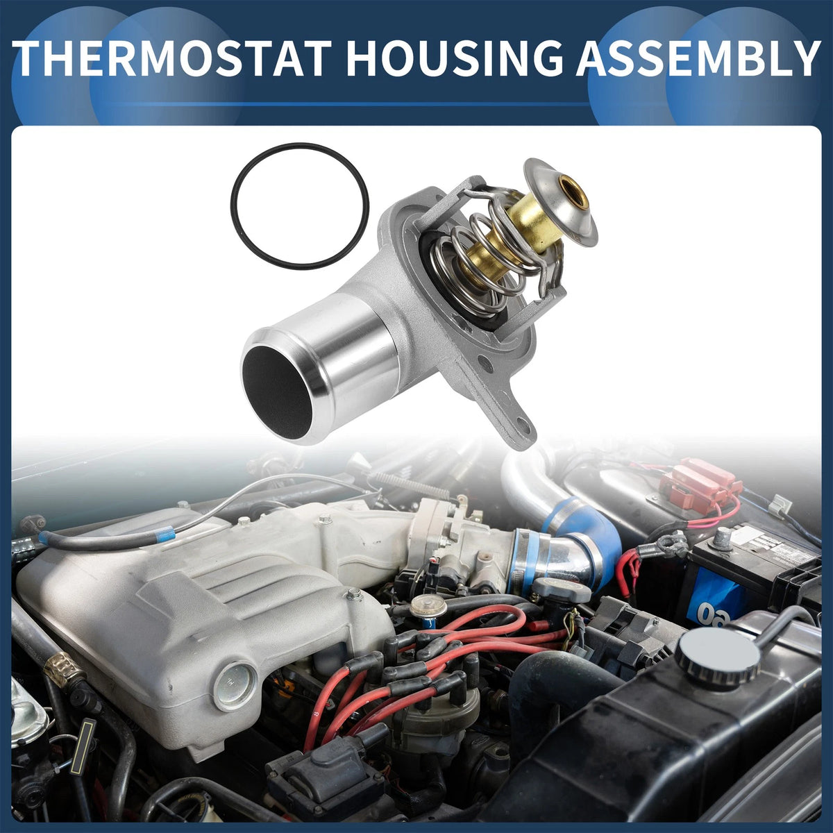 Engine Coolant Thermostat Housing for Chevrolet Silverado 1500 2500 (1999 - 2003)