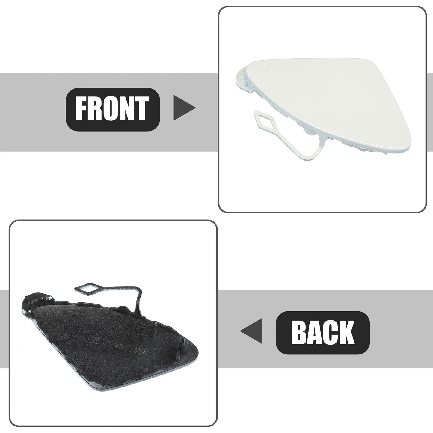 Front Right Bumper Tow Eye Hook Cover Cap for BMW 320i