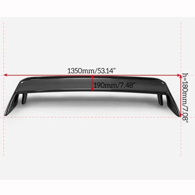 Real Carbon Fiber Rear Trunk Spoiler Wing for Nissan Skyline R32 GTR 1989-1994