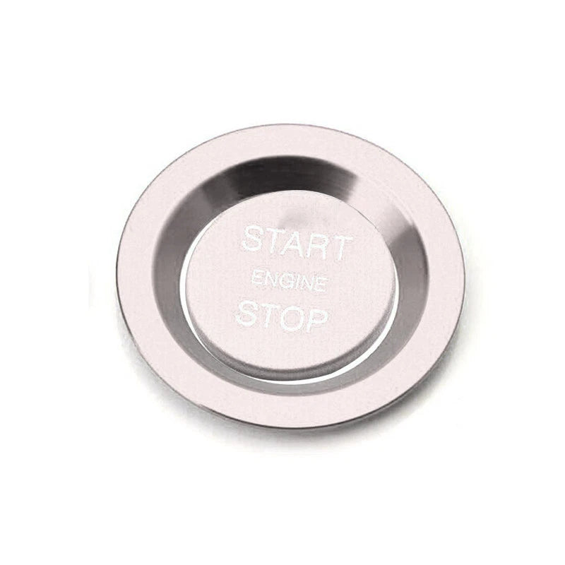 Silver Engine Start Stop Button Cover Trim for Jaguar XE F-Type F-Pace