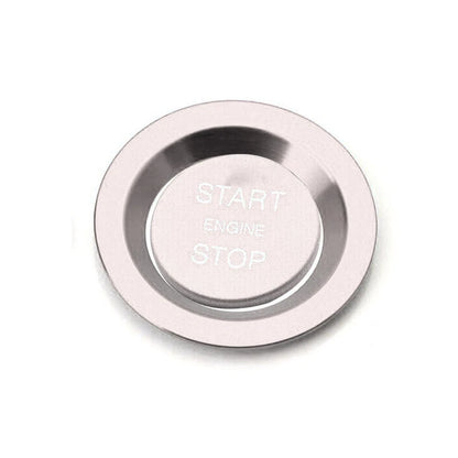 Silver Engine Start Stop Button Cover Trim for Jaguar XE F-Type F-Pace