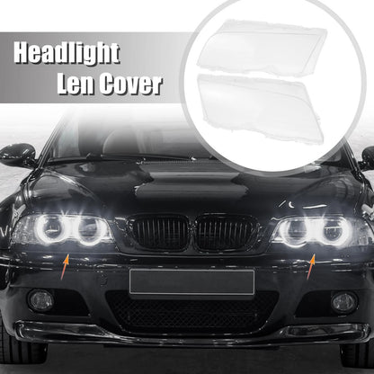 Front Headlight Lens Covers for BMW E46 (1998-2001) -  63126902753