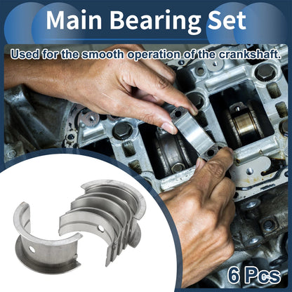 Main Bearing Set 6 Pcs for TOYOTA CROWN (1979–1979)
