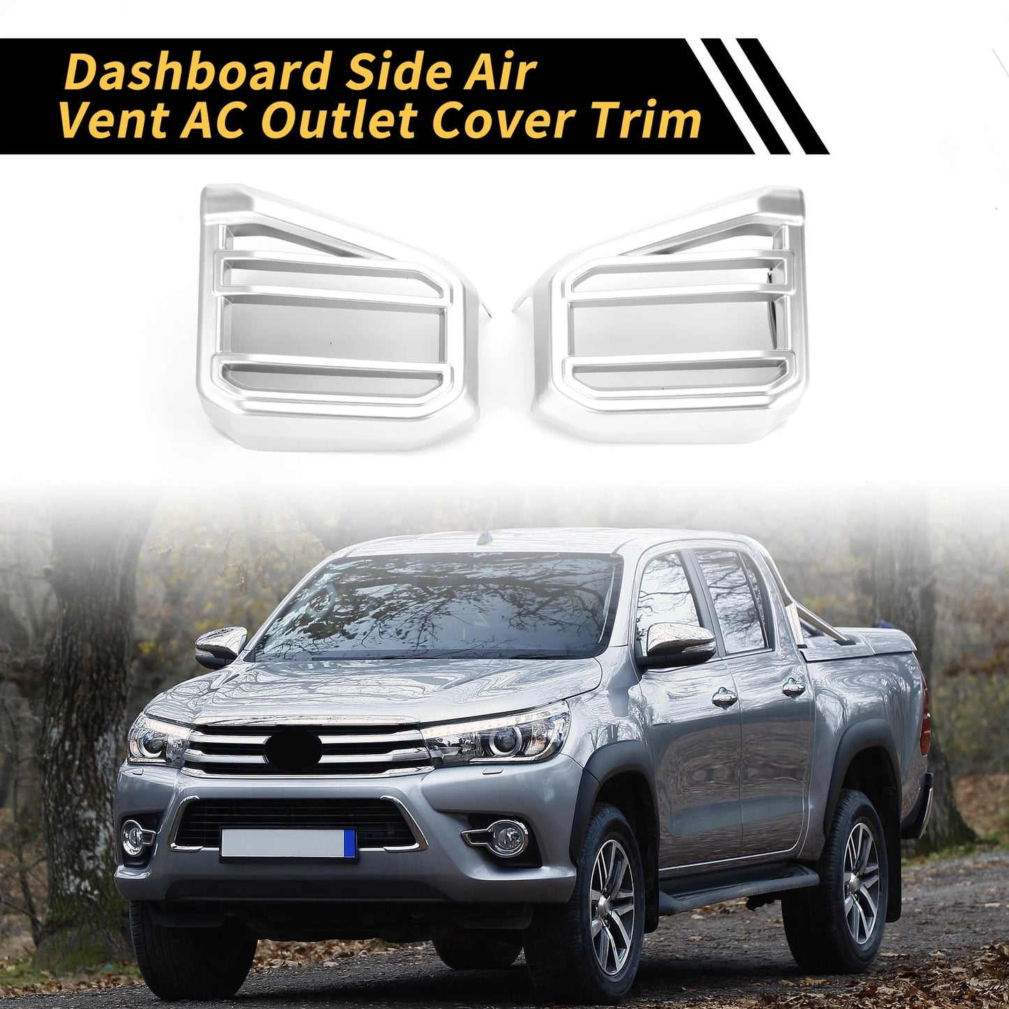 1 Pair Dashboard Air Vent Cover Trim for Toyota Tundra (2022–2024)