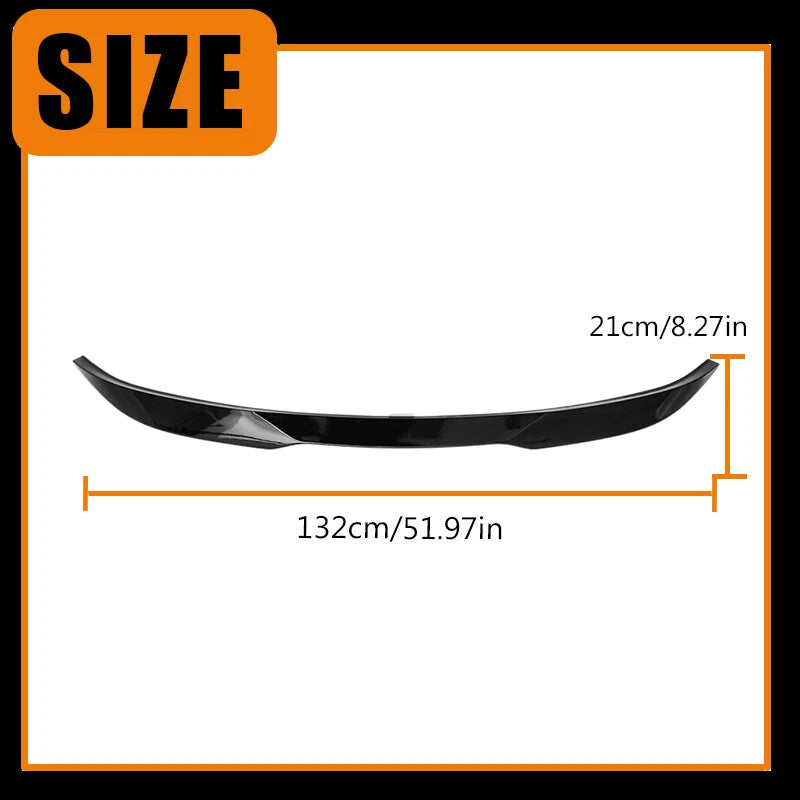 Glossy Black Rear Trunk Lip Spoiler for BMW X6 G06 X6M (2020-2023)