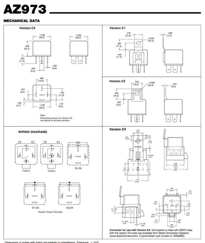Power Trim Relay for Mercury/Force Outboard Boat Motors 2Pcs