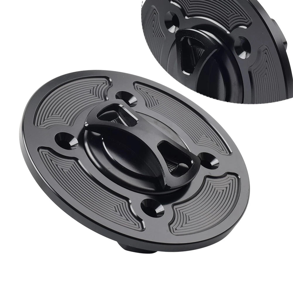 CNC Black Gas Fuel Tank Cap Cover for DUCATI Panigale V4/S/R (2018-2021)
