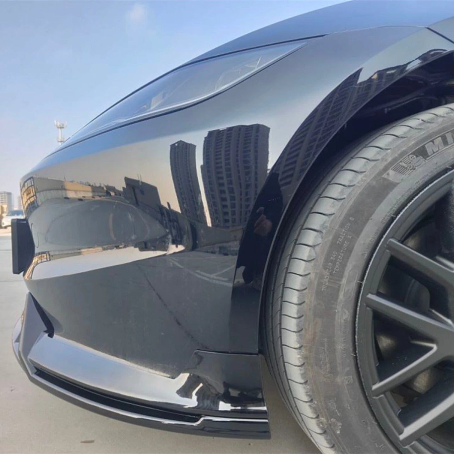 Front Bumper Spoiler Lip Kit for Tesla Model 3 (2017-2023)