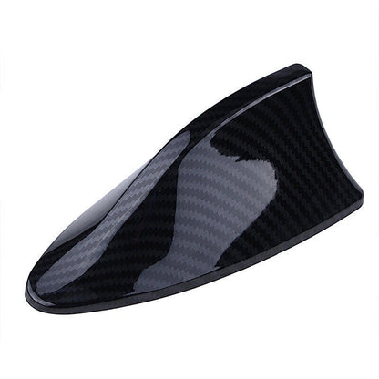 Shark Fin Carbon Roof Antenna for Universal Cars - FM/AM Radio Adhesive